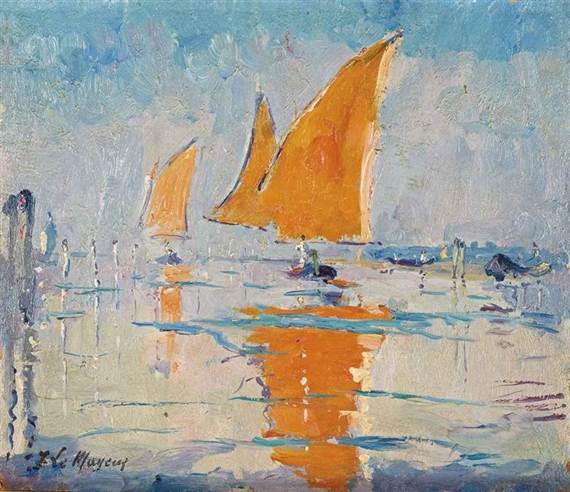 Bateaux (Yellow Sailboats)