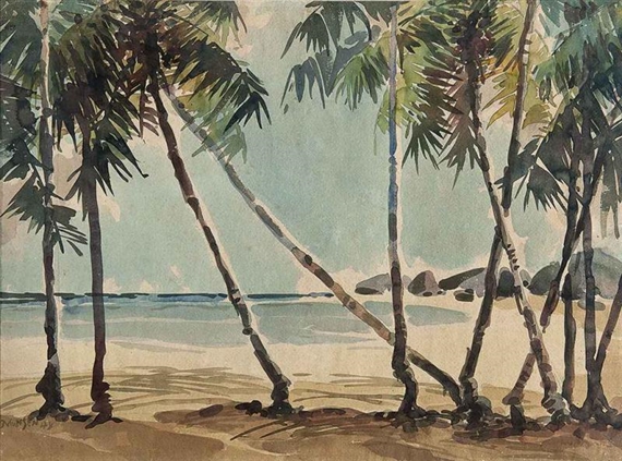 At the Beach by Yong Mun Sen, 1948
