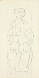 Sketch for "die Heilige Stunde" by Ferdinand Hodler