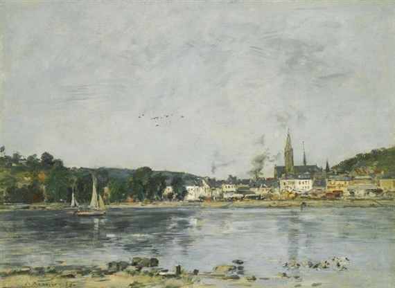 Eugène Louis Boudin | PÂTURAGE AUX ENVIRONS D'HONFLEUR (1888