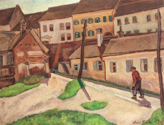 Stradă din Sighişoara by Aurel Kessler, 1926