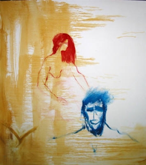 Lawrence Ferlinghetti: Future Woman - George Krevsky Gallery
