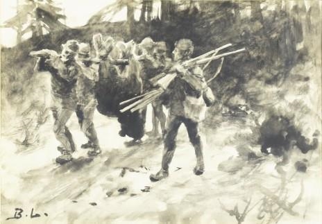 Efter björnjakten by Bruno Liljefors