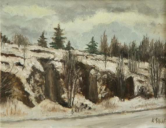 Winter at Střešovice by Karel Skala