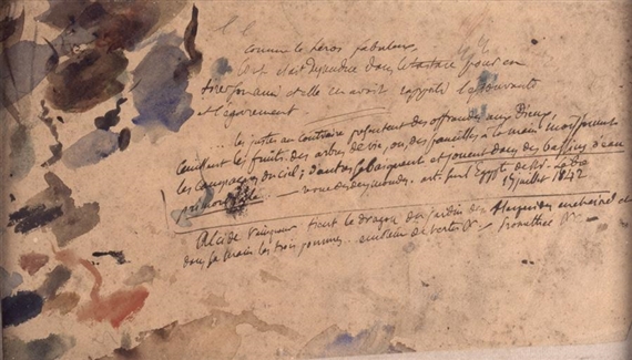 Delacroix as Writer - Musée du Louvre