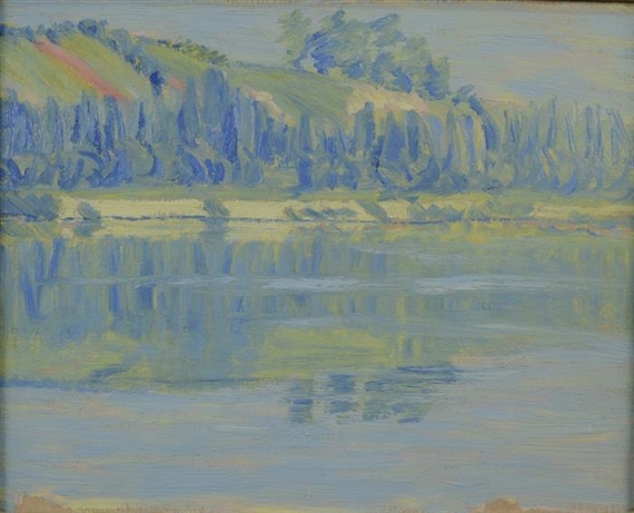 BANKS OF THE SEINE by Thomas Buford Meteyard, circa 1890-1893