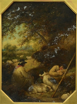 George Morland | Shepherds Resting | MutualArt