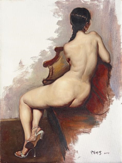 A Model Who Came From Qingdao by Chen Danqing, 2004