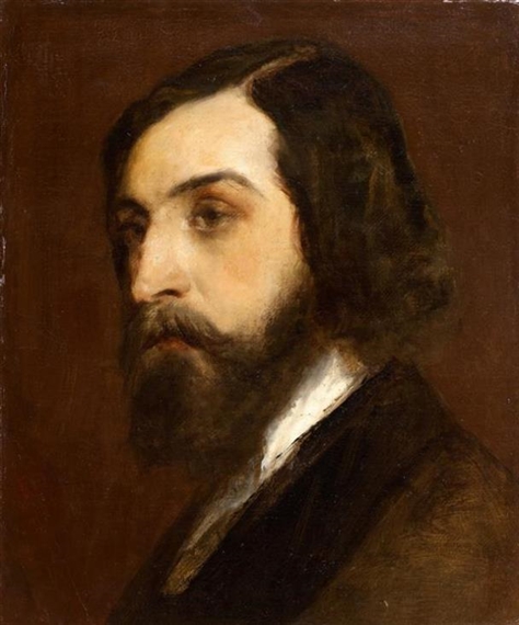 Portrait d'Alfred de Musset by Gustave Ricard