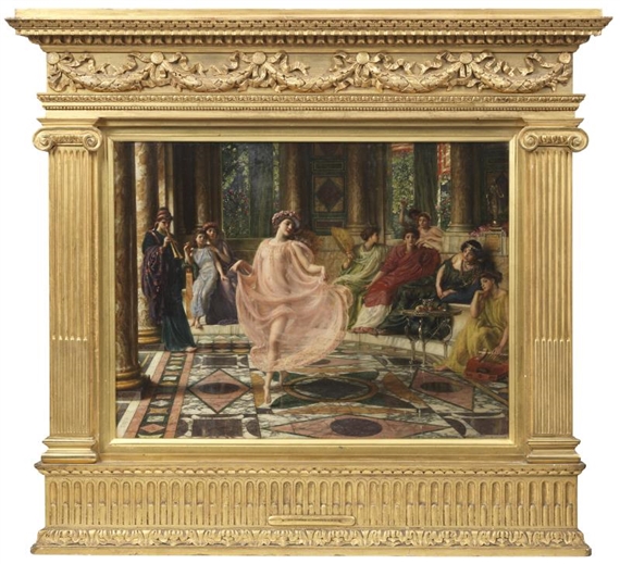 The Ionian Dance Motus doceri gaudet Ionicos,  Matura virgo, et fingitur artibus by Edward John Poynter, 1895