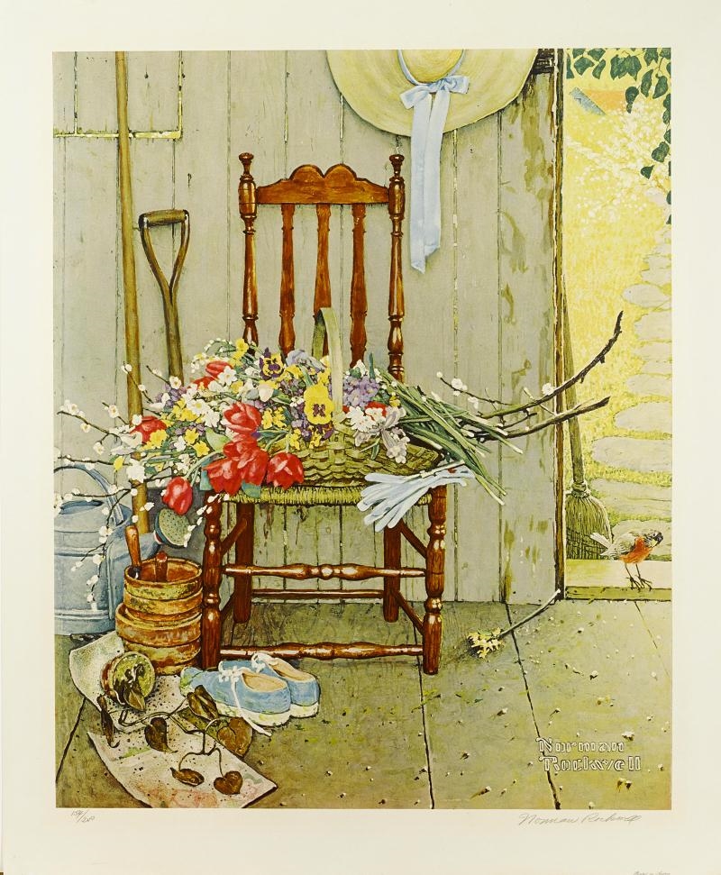Norman Rockwell Collection BMR-3 Flowers In