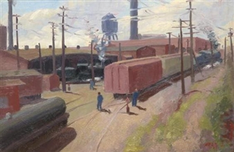 The Roundhouse, Moorhead, Minnesota, - Nels Edwin Johnson