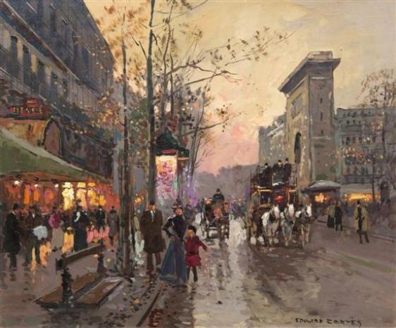 Boulevard Saint Martin by Edouard Léon Cortès