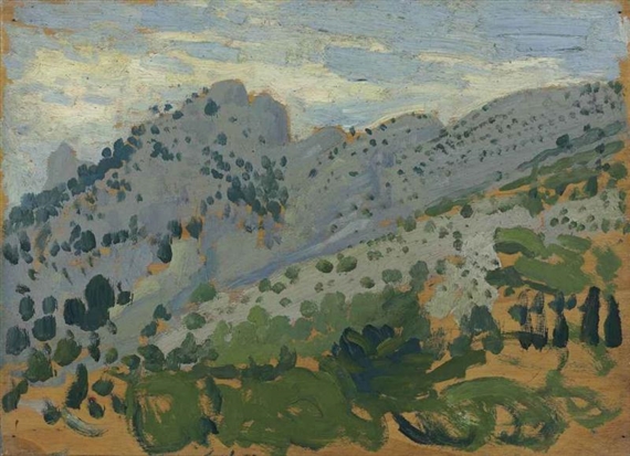 Study of Mountains by Augustus Edwin John