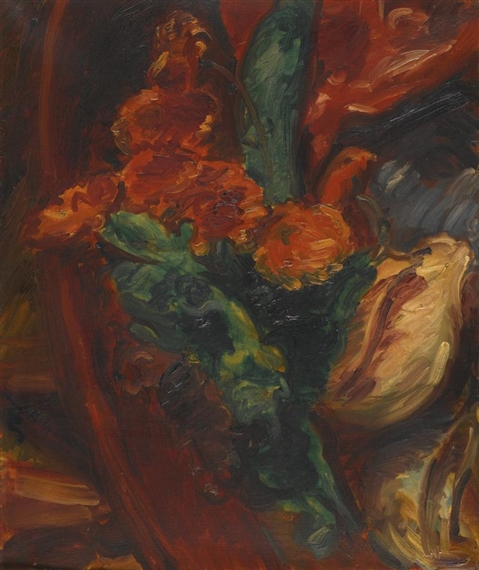 STILL LIFE WITH FLOWERS by Matthew Arnold Bracy Smith, circa 1940s