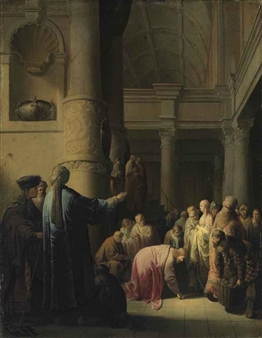 Christ and the Woman taken in Adultery - Willem de Poorter