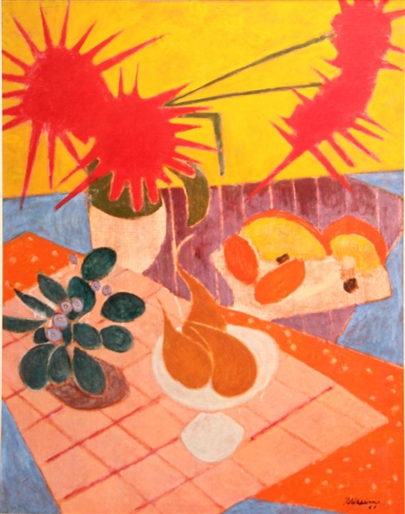 Jeanne Rhéaume | Nature Morte aux Grandes Fleurs (1961) | MutualArt