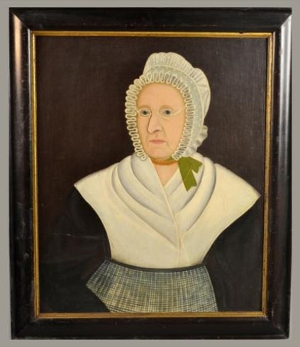 Woman in White by American School, 17th Century, 17th Century