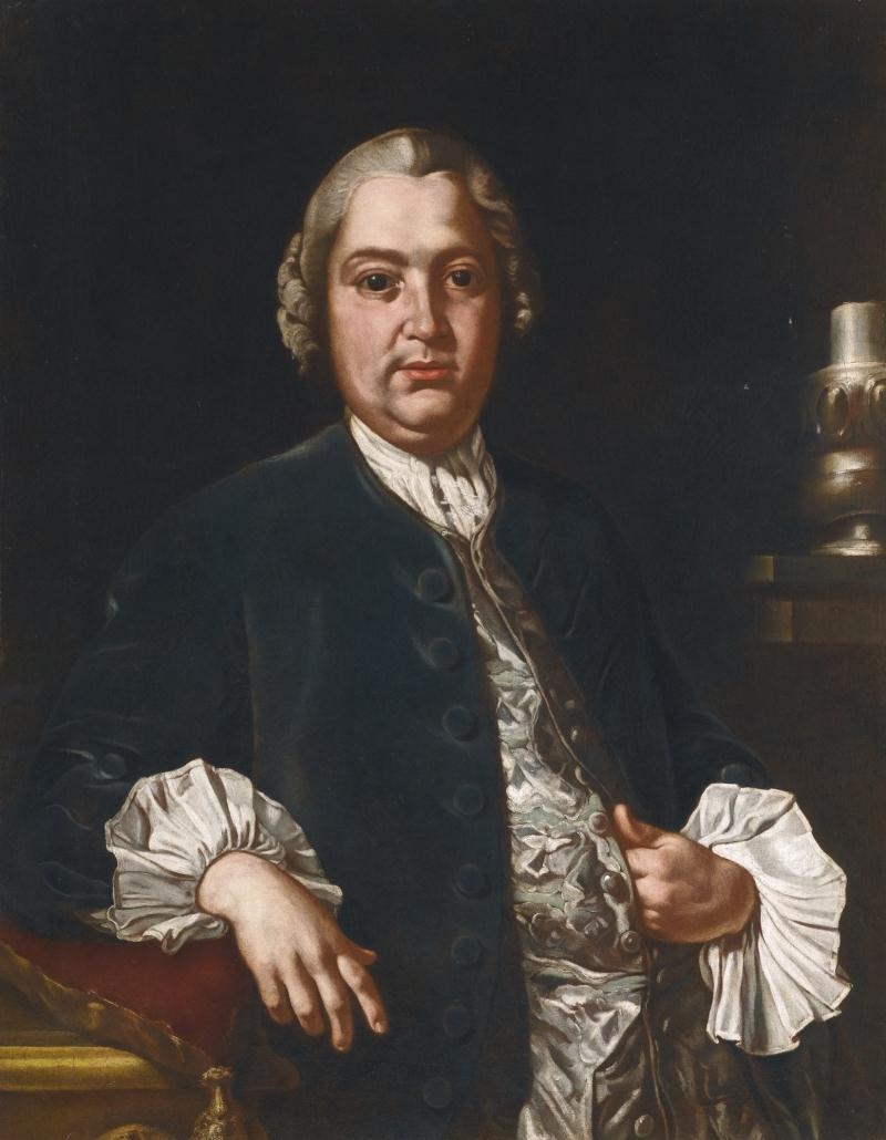 PORTRAIT OF THE COMPOSER NICCOLÒ JOMMELLI (1714 - 1774), THREE... by Giuseppe Bonito