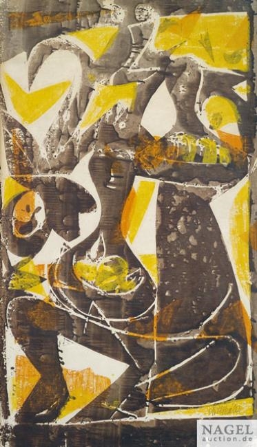 Artwork by HAP  Grieshaber, Herbst, Made of Woodcut