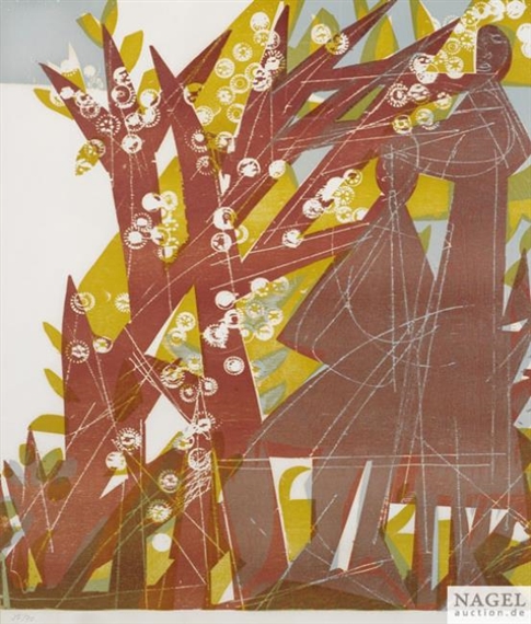 Das rote Paar by HAP  Grieshaber, 1963