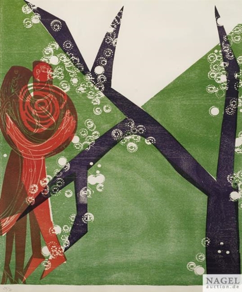 Große Wiese by HAP  Grieshaber, 1963