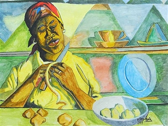 Peeling Potatoes - Kulile Pemba