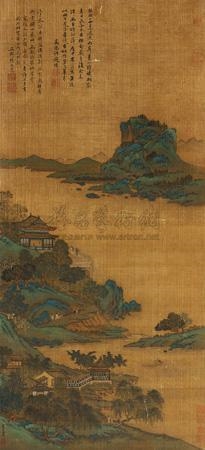 Artwork by Qiu Ying, Untitled, Made of ink and color on silk