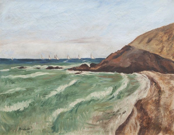 Bord de côte by Simon Mondzain, 1924