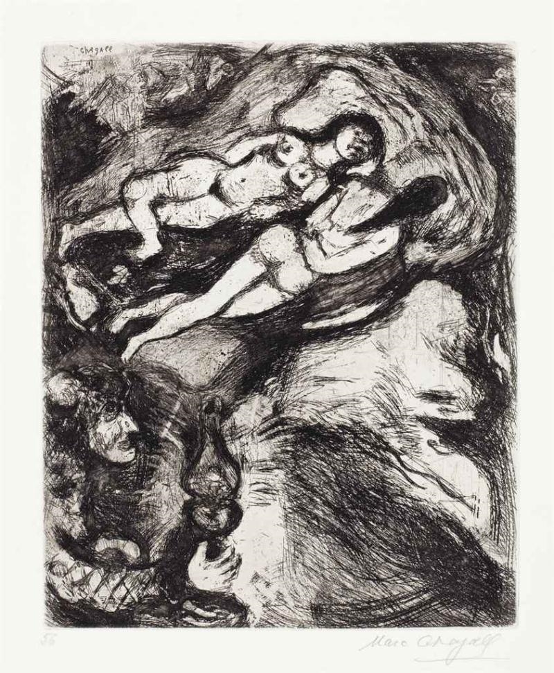Les Fables de la Fontaine: two prints by Marc Chagall, 1952
