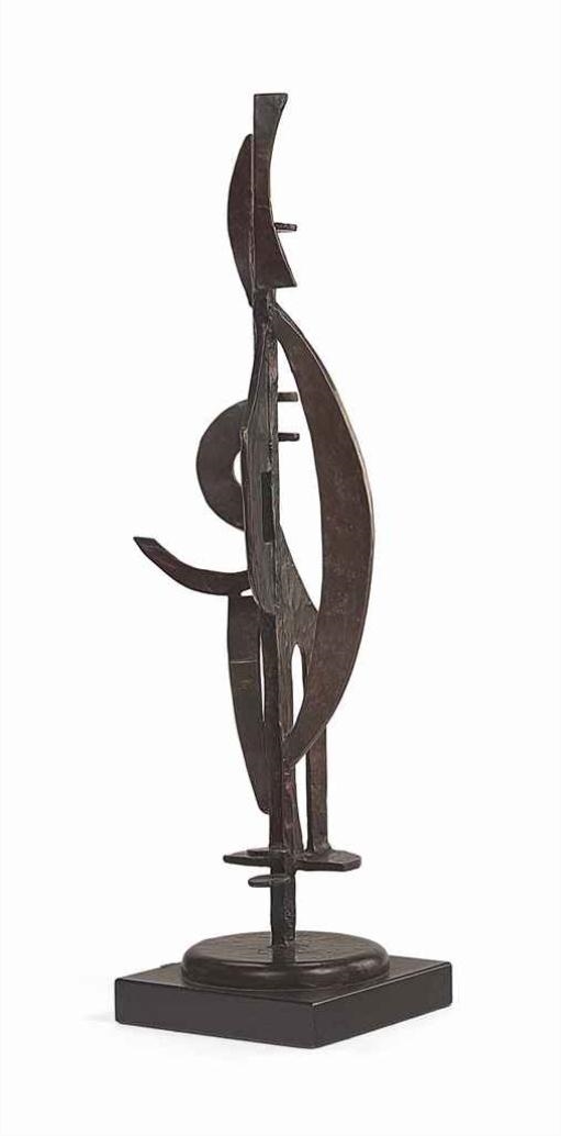 Artwork by Dorothy Dehner, Untitled, Made of bronze on wood base