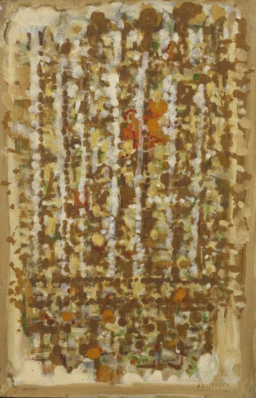 Artwork by Roger Bissière, 7 Mars, Made of Oil on board