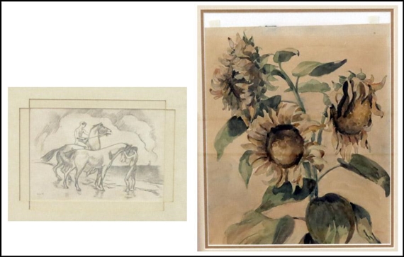 HORSE & RIDERS ON BEACH by Ludwig von Hofmann