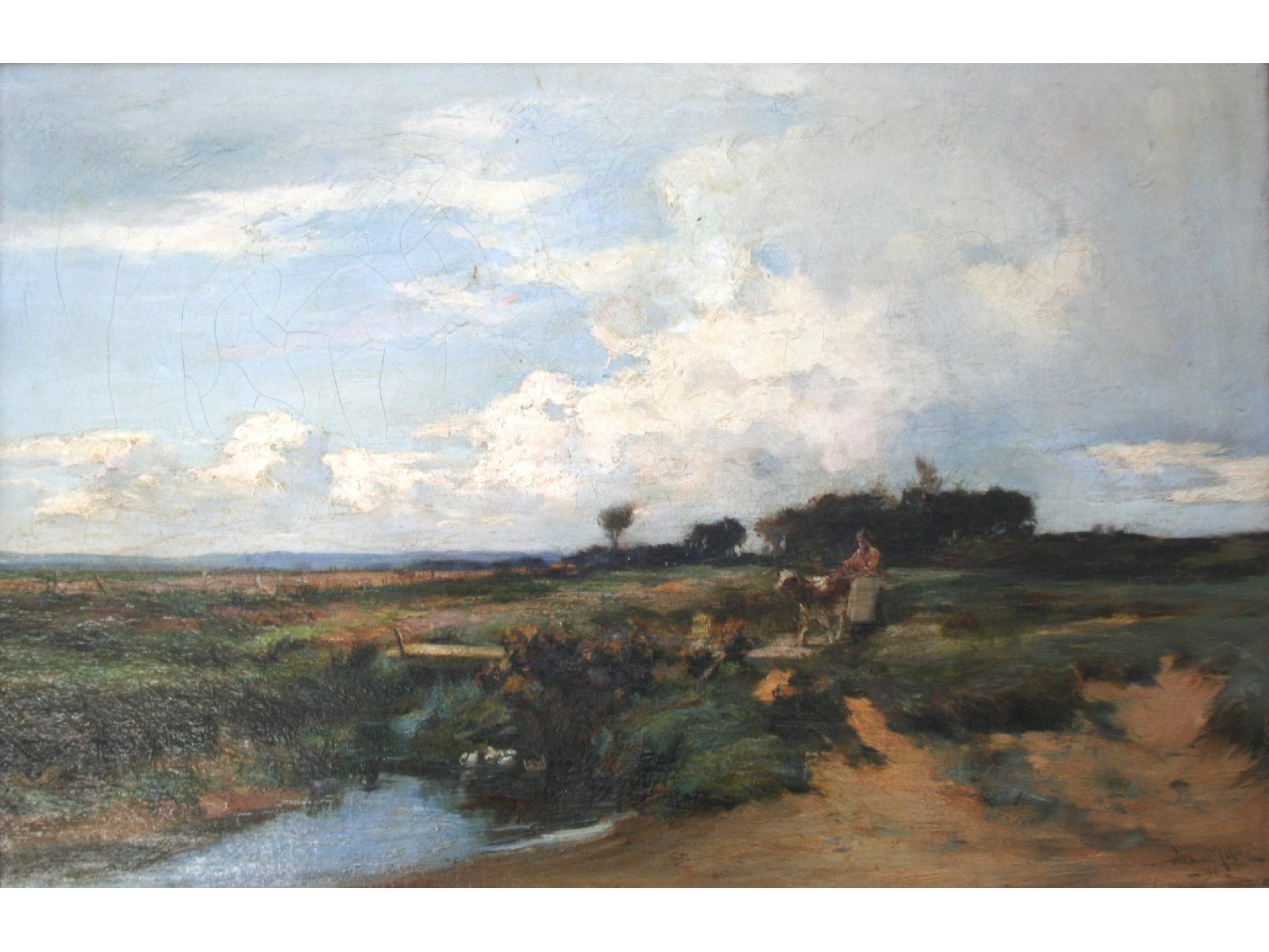 Artwork by Joe Milne, CROSSING THE MOOR, Made of oil on canvas