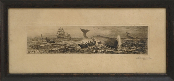 On the Whaling Grounds by Lemuel D. Eldred, 1916