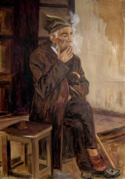 Resting with a Cigarette by Salim Digmi, 2012