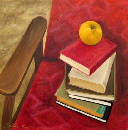 Books and Apple by Salim Digmi, 2012