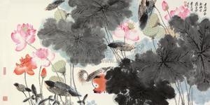 Mandarin Duck in Lotus Pond by Jia Guangjian, 2012
