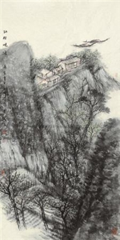 Village Along Riverside - Han Jingwei