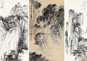 3 Works: Untitled by Liu Yantao, Fu Juanfu, Lü Foting