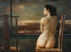 Artwork by Dai Zhongguang, NUDE, Made of oil on canvas