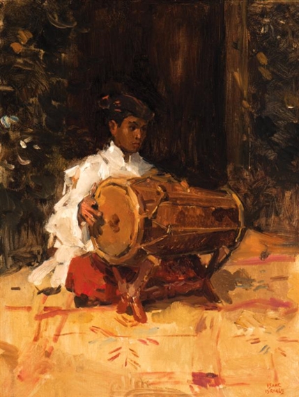 Kendang Player by Isaac Israëls