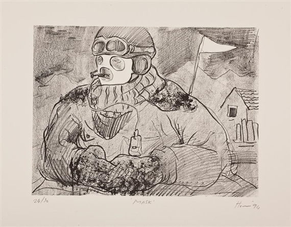 Mask by Peter Howson, 1994