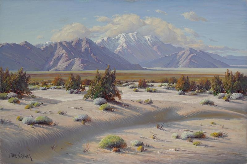 Artwork by Paul Grimm, Wind etched sands, Made of oil on canvas