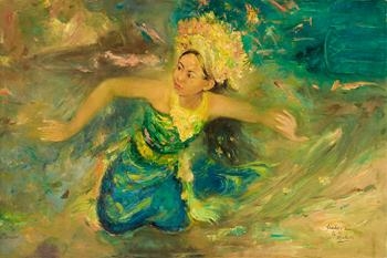 Balinese Dancer by Trubus Sudarsono, 1961