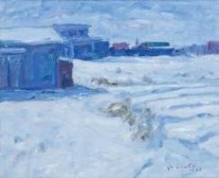 Snowscape by Oh Chi-Ho, 1973