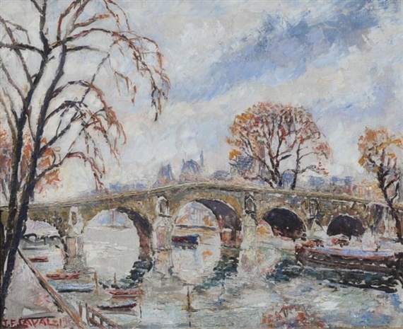 Pont des Arts by Fernand Laval, 1951