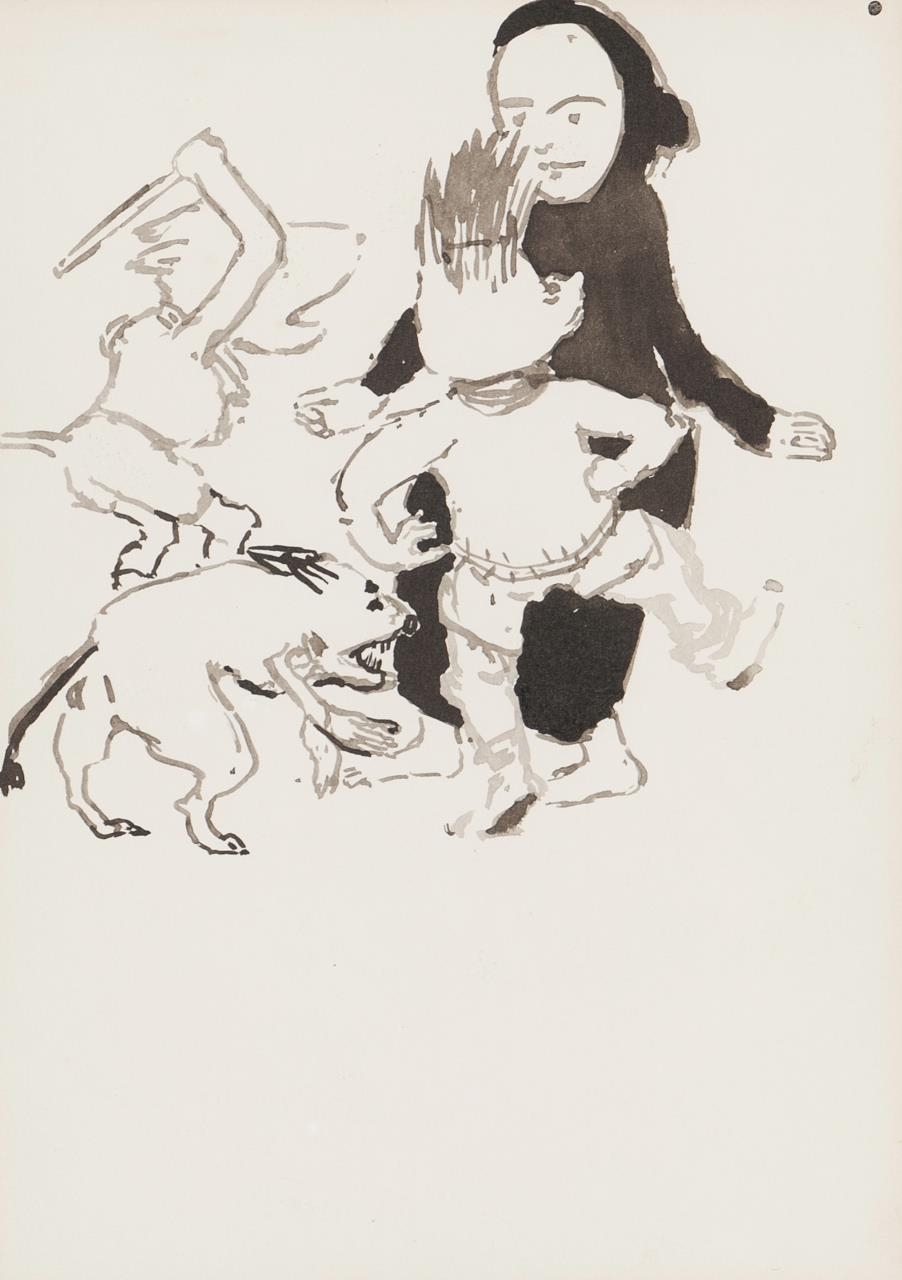 Artwork by Paula Rego, Untitled, Made of Ink on paper