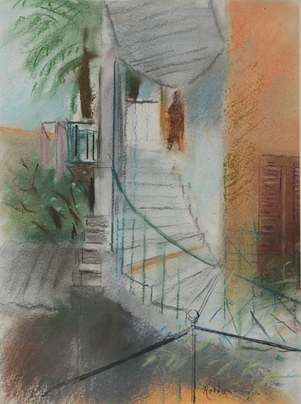 Stairs to the Studio by Guy Roddon