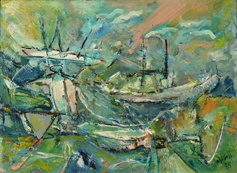 Figure and boat - Brian K. Mcgill